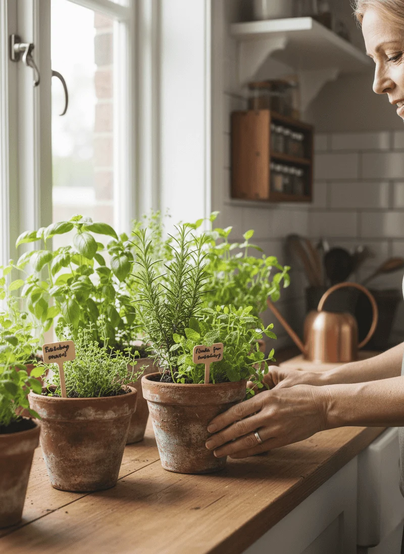 Kitchen Herb Garden Charm