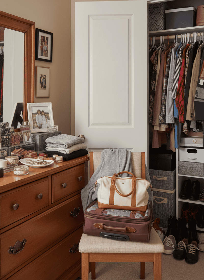 Not Clearing Space for Guest Belongings