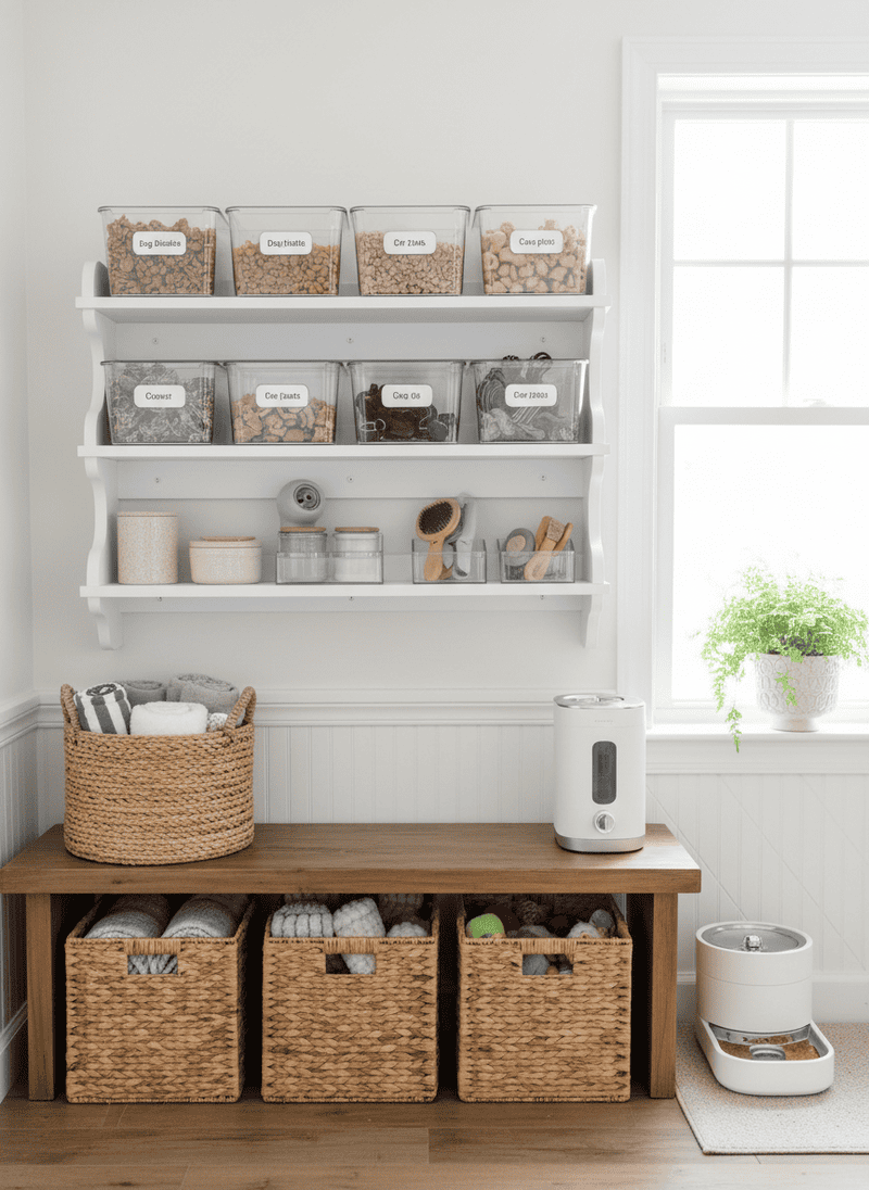 Organizing Pet Supplies and Toys