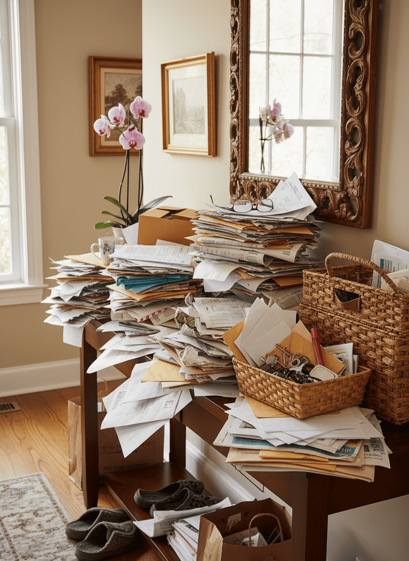 Piles of Mail and Unsorted Papers