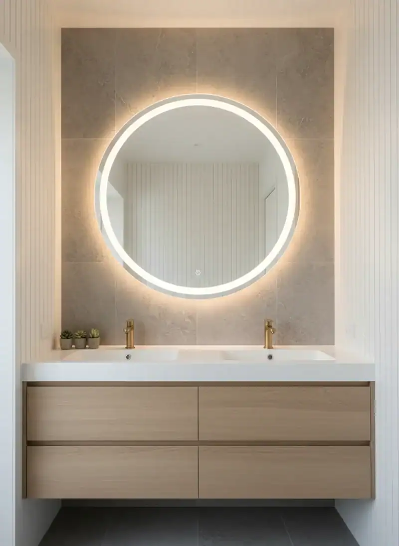 Statement Mirrors with Integrated Lighting