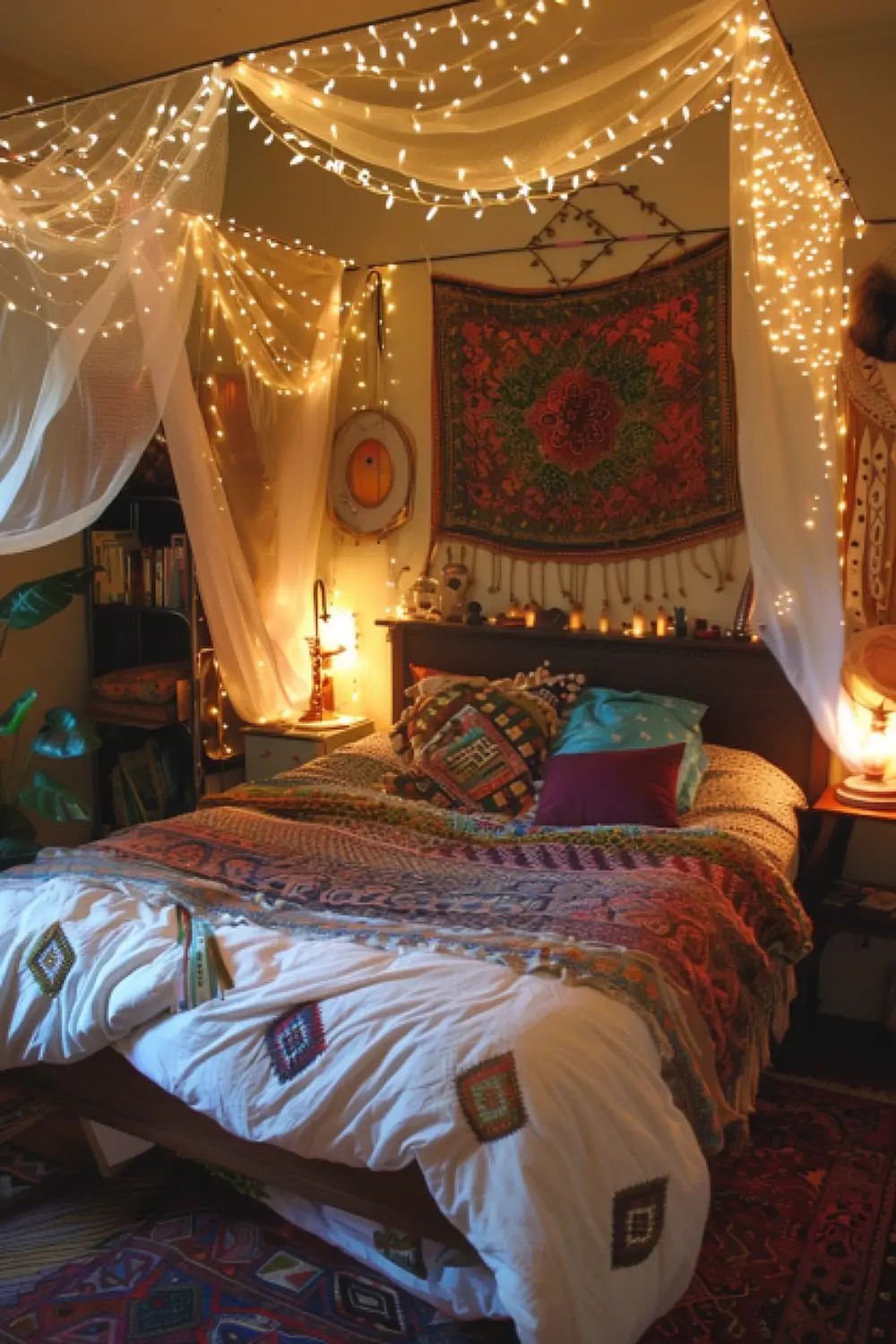 Whimsical boho bedroom